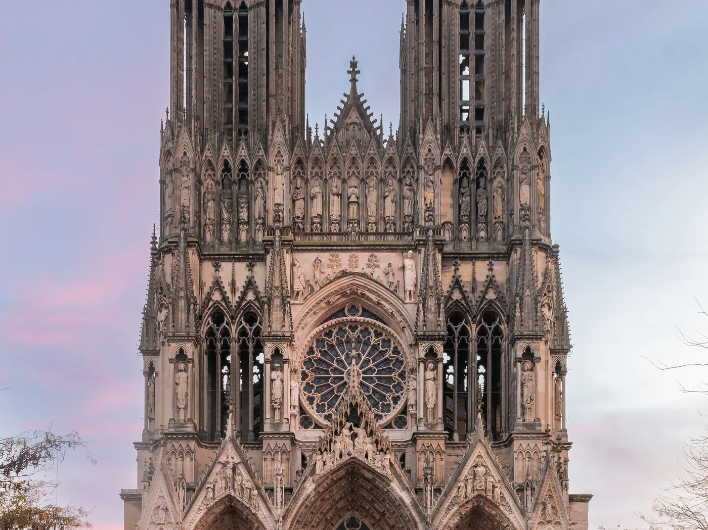 The Gothic cathedral of Notre-Dame de Reims